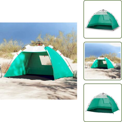 The Living Store Tente de plage 2 personnes libération rapide imperméable - Tente De Plage - Tente De Camping - Parasol De Plage - Abri De Plage - Protection Solaire