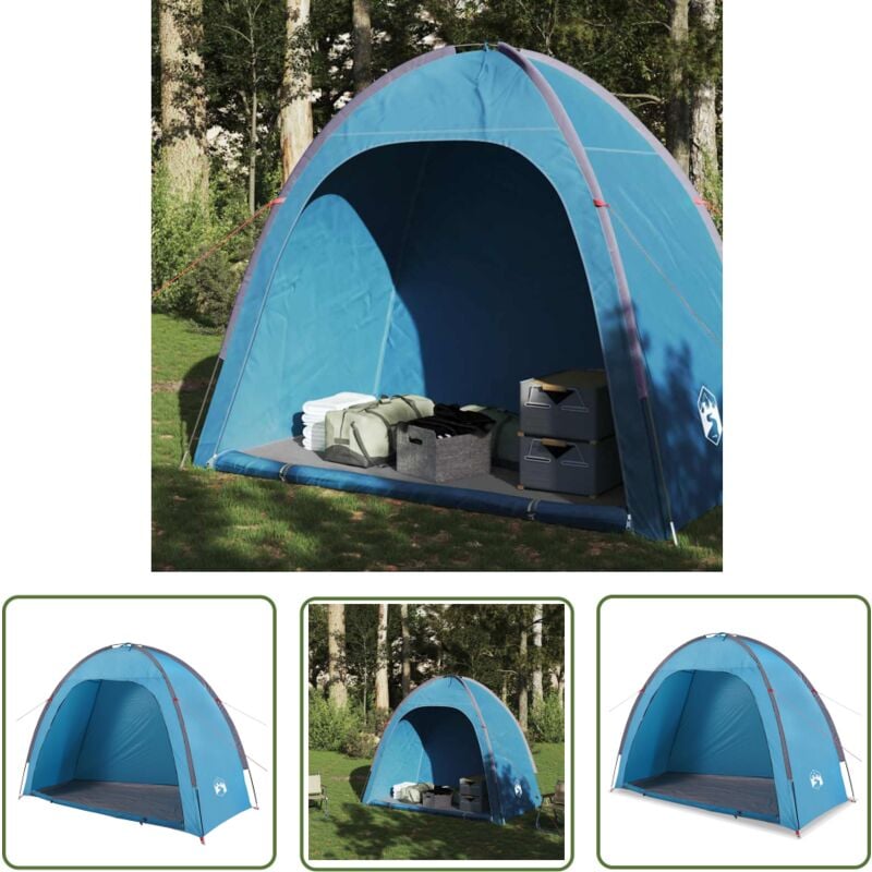 The Living Store - Tente de réception bleu imperméable - Tente De Rangement - Tente De Camping - Tente Imperméable - Tente Familiale - Stockage