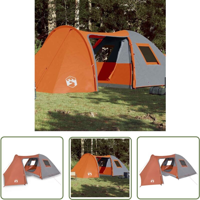 The Living Store - Tente familiale à dôme 6 personnes orange imperméable - Tente Famille - Tente Dome - Tente Camping - Tente Imperméable - Tente
