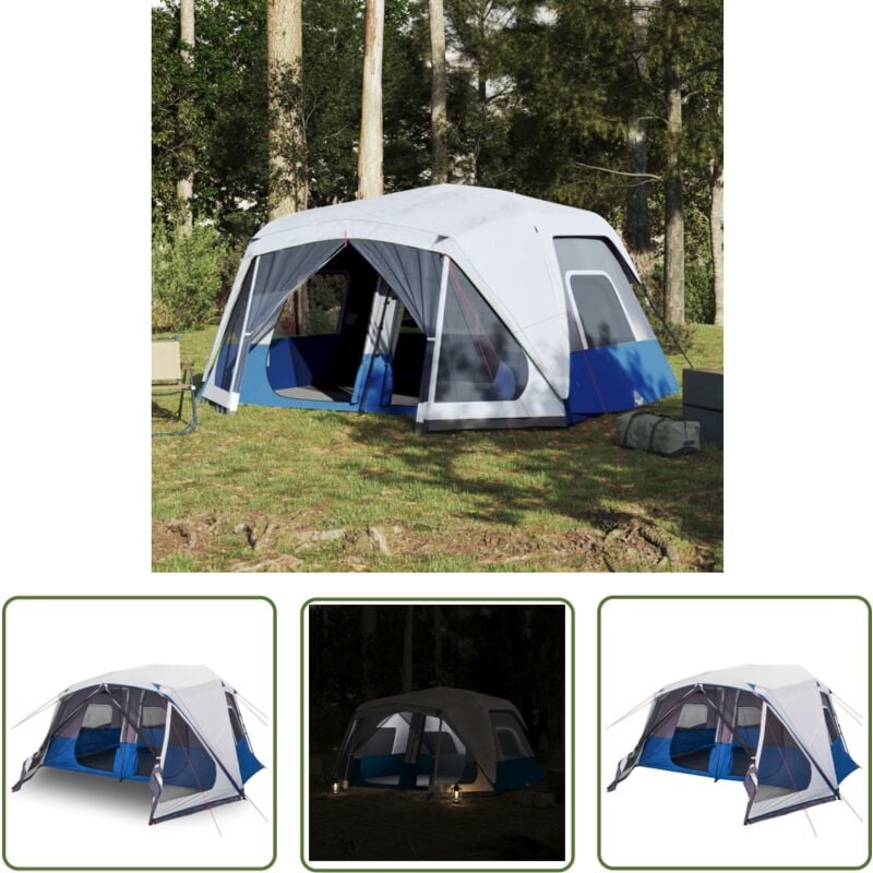 Tente familiale avec led 10 personnes libération rapide - Tente Famille - Tente Camping - Tente Imperméable - Tente led - Tente Spacieuse - The