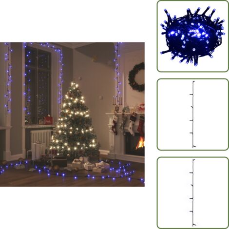 The Living Store Tira de luces LEDs con 150 LEDs azul 15 m PVC - Decoración navideña