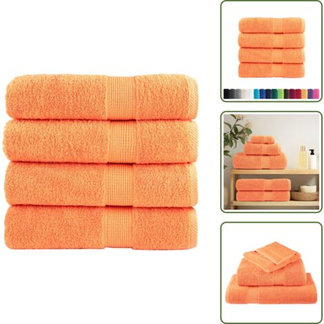 The Living Store Toallas de baño SOLUND 4 uds 100x150 cm 600 gsm - Toalla de baño