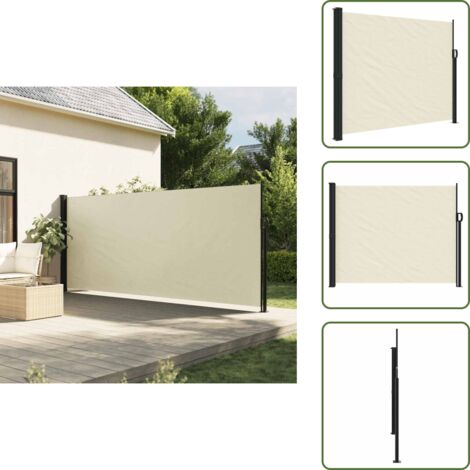 The Living Store Toldo lateral retráctil crema 160x300 cm - Toldo retráctil
