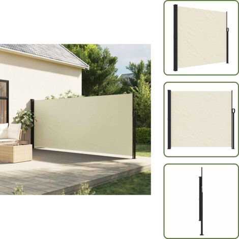 The Living Store Toldo lateral retráctil crema 180x300 cm - Toldo retráctil