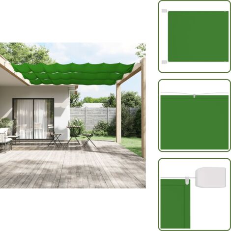 The Living Store Toldo vertical verde claro 60x420 cm tela oxford - Toldo de balcón