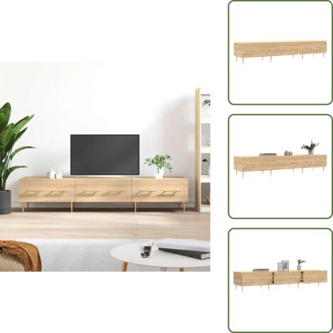 The Living Store TV-Schrank Sonoma-Eiche 150x36x30 cm Holzwerkstoff - Holzwerkstoff