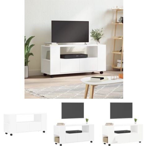 MAISON CHIC The Living Store TV-Schrank Weiß 102x34,5x43 cm Holzwerkstoff - TV-Möbel