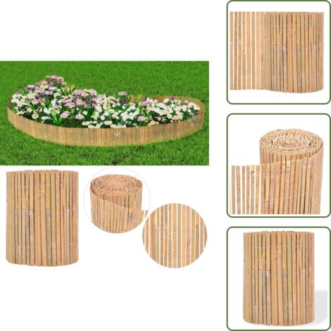 The Living Store Valla de bambú de jardín 1000x30 cm - Cerca de jardín