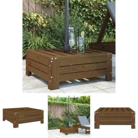 The Living Store Verkleidung für Sonnenschirmständer Honigbraun Kiefernholz -  Sonnenschirmständer