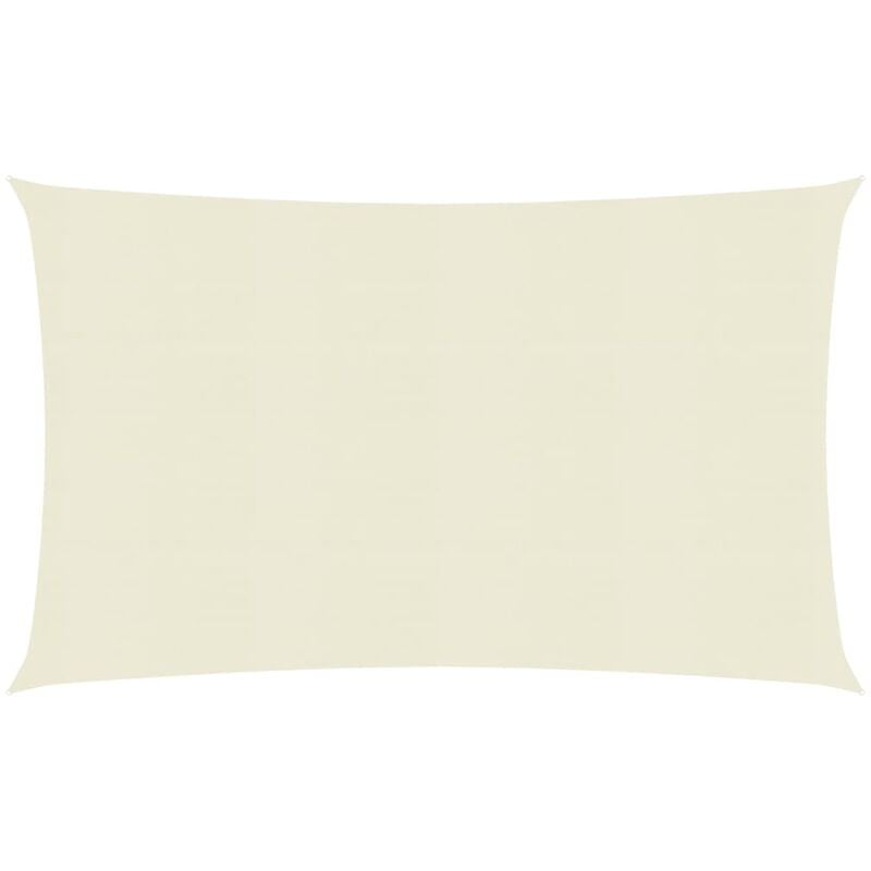 The Living Store - inlife Voile d'ombrage 160 g/m² Crème 5x7 m pehd