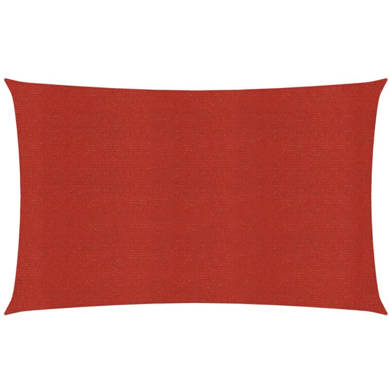 The Living Store - Voile d'ombrage 160 g/m² Rouge 2x4 m pehd Rouge
