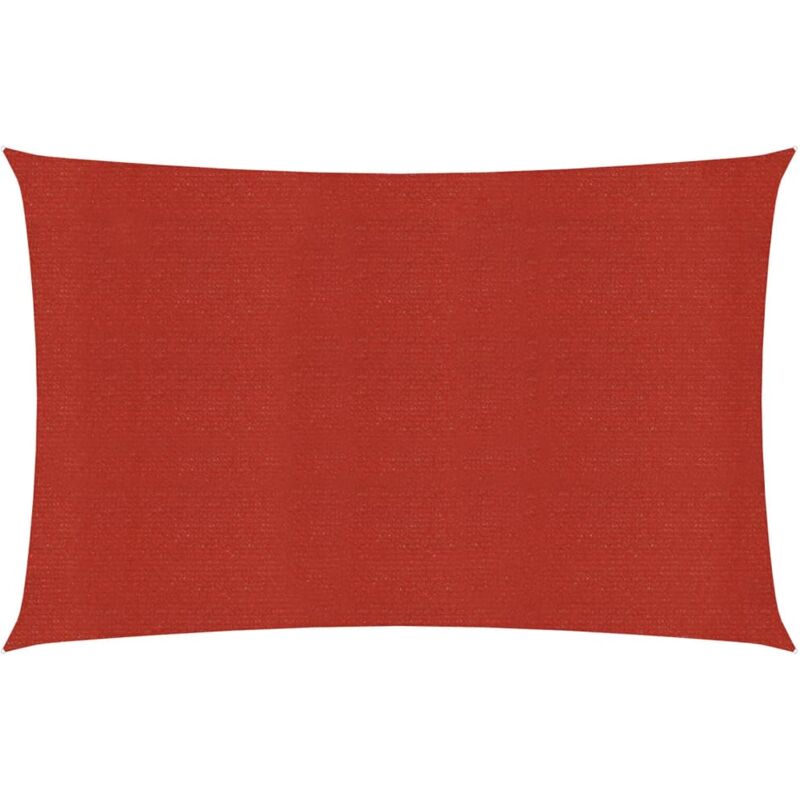 The Living Store - Voile d'ombrage 160 g/m² Rouge 2x4,5 m pehd Rouge