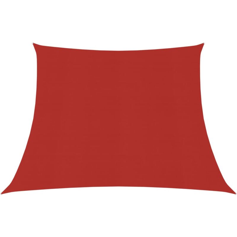 The Living Store - Voile d'ombrage 160 g/m² Rouge 4/5x3 m pehd Rouge