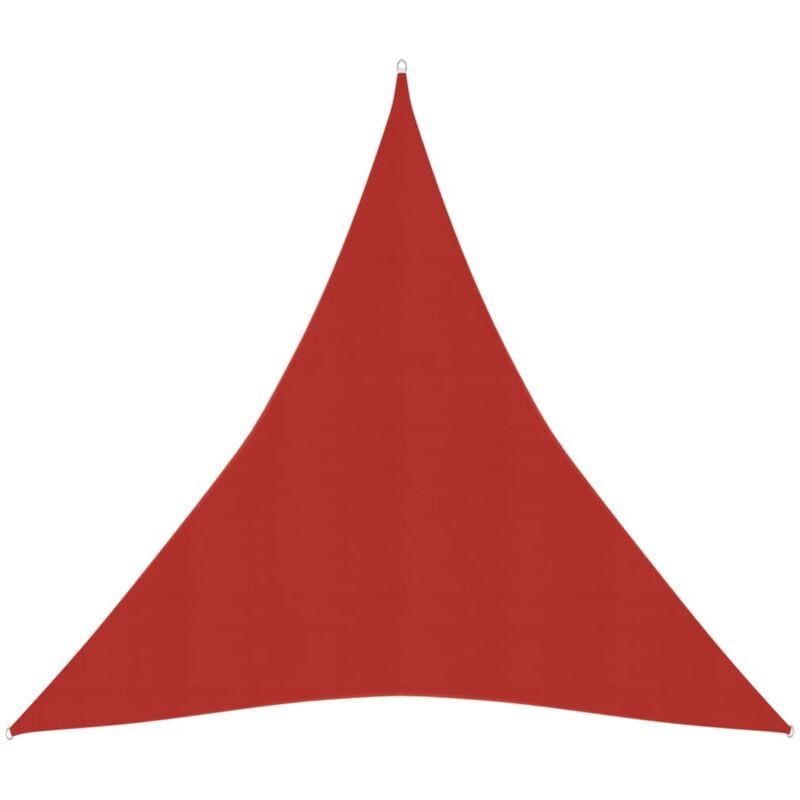 The Living Store - Voile d'ombrage 160 g/m² Rouge 5x6x6 m pehd Rouge