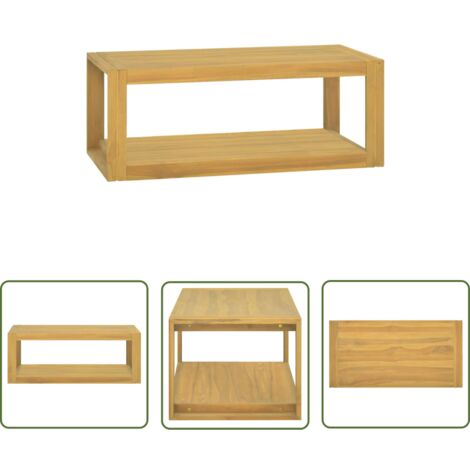 The Living Store Wand-Badregal 90x45x35 cm Massivholz Teak - Badezimmermöbel - Holzschrank - Teakholzmöbel - Wandregal - Badezimmeraufbewahrung