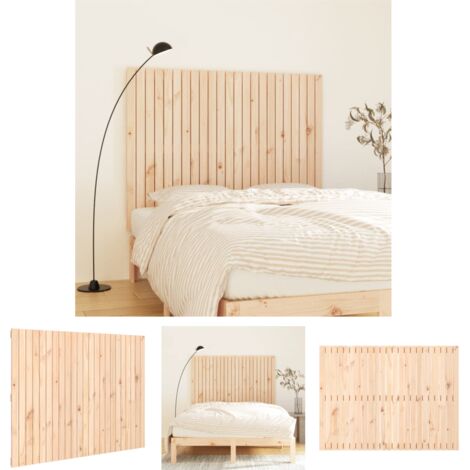 The Living Store -  Wand-Kopfteil 146,5x3x110 cm Massivholz Kiefer