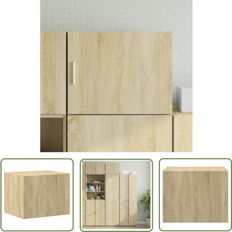 The Living Store Wandschrank Sonoma-Eiche 50x42,5x40 cm Holzwerkstoff - Wandregal - Hängeschrank - Regal - Küchenregale - Badezimmerregal