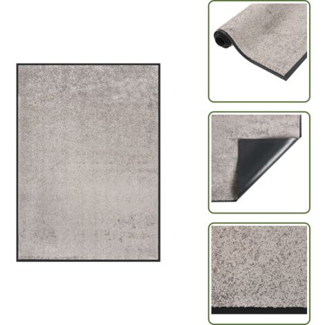The Living Store Zerbino Grigio 60x80 cm - Zerbino per ingresso