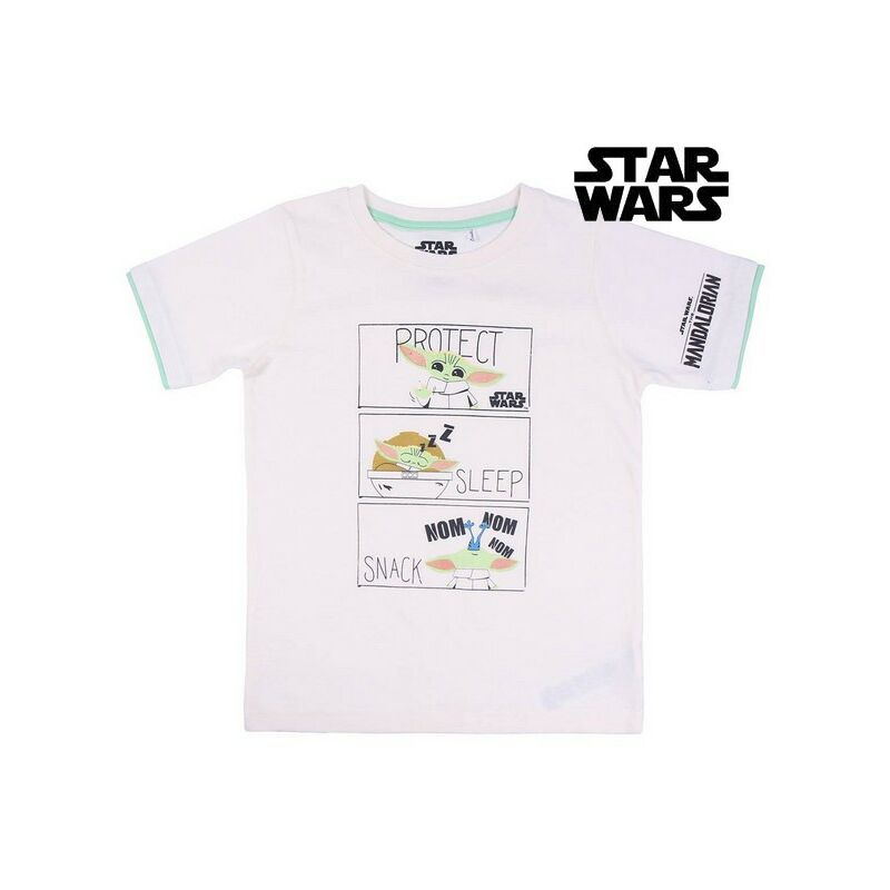 

Camiseta de Manga Corta Infantil Blanco - The Mandalorian