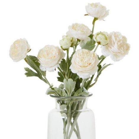 The Natural Garden Collection Apricot Ranunculus (Single Stem Flower) - Plastic - Height 50 cm - Pink