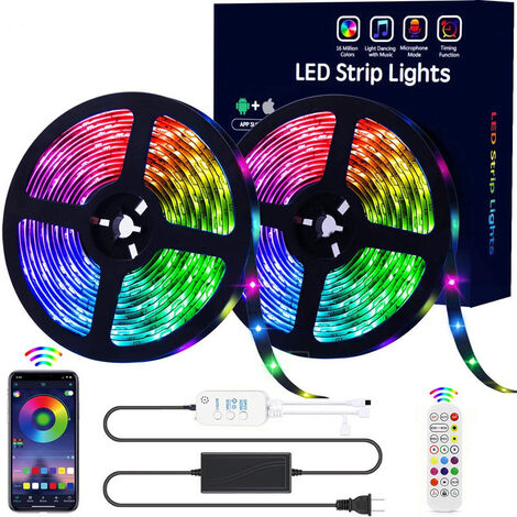 The new 5050led light belts set 15 meters 20M colorful 24 keys bluetooth music control