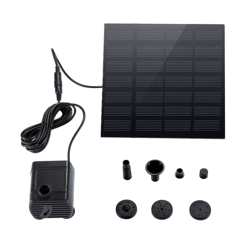 The new solar garden fountain pump, with 6