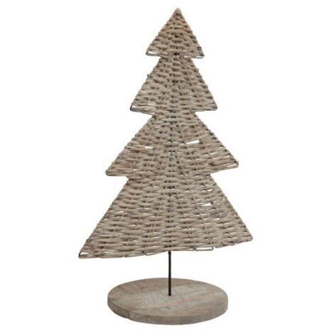 The Noel Collection Tree Ornament - Wicker - L1 x H25 cm - Brown