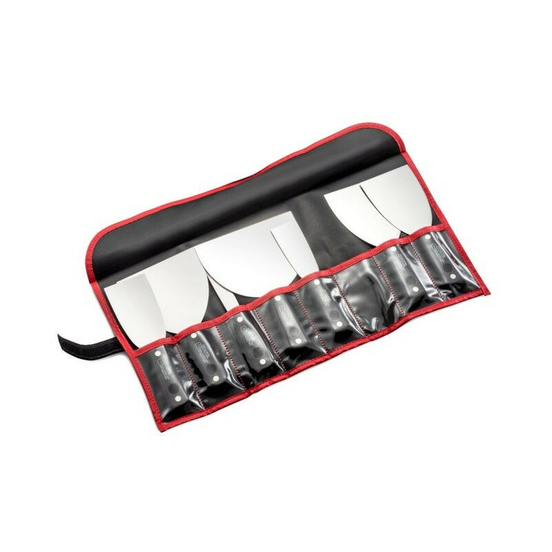 Custodia con 7 coltelli per cartongessista in alluminio e shock