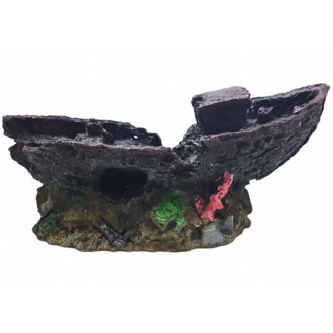 The Ship 22.5x9.5x10cm Organisation Of Aquariums Pietra