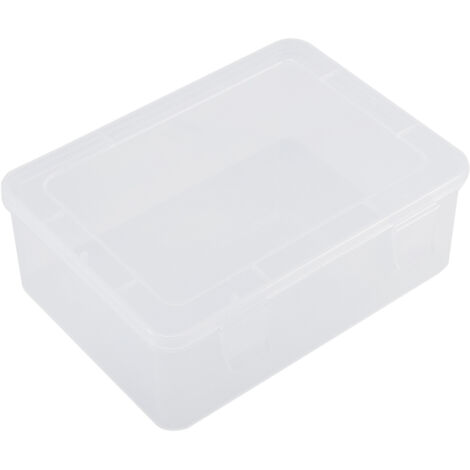 The Thickened Portable Rectangular Transparent Lastics Box Parts Storage Box With Cover