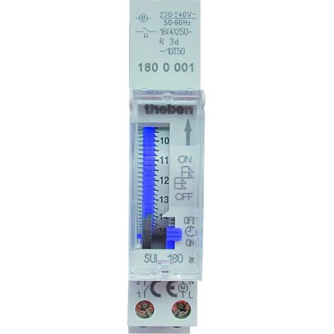 Theben 1800001 Timer per guida DIN analogico 230 V