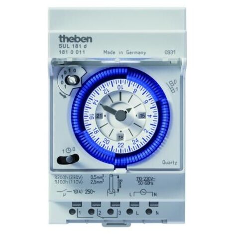 Theben 1810011 Orologio analogico programmabile sul 181 d