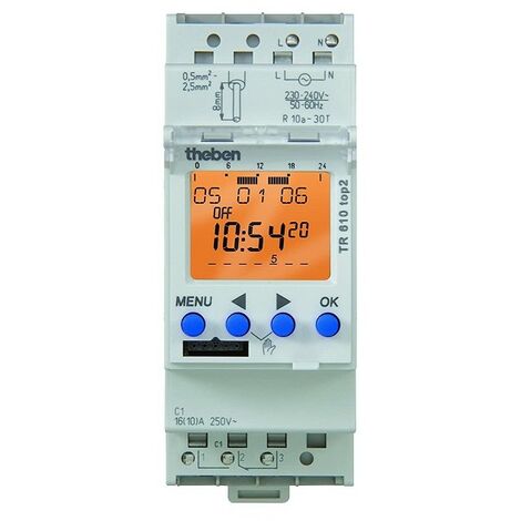 Theben 6100100 Interruttore orario 24h 7g TR610 top2 24V