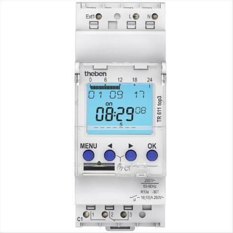 Theben Digitale Zeitschaltuhr Wochenprog. 1K TR 611 top3