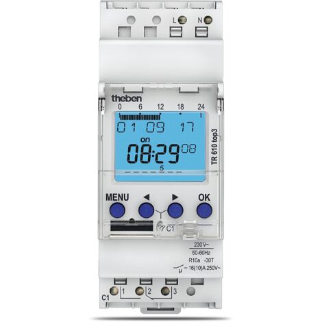 Theben Digitale Zeitschaltuhr Wochenprogramm TR 610 top3