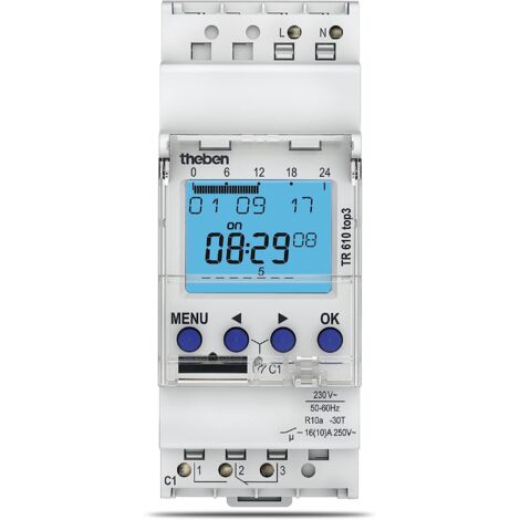 Theben Digitale Zeitschaltuhr Wochenprogramm TR 610 top3