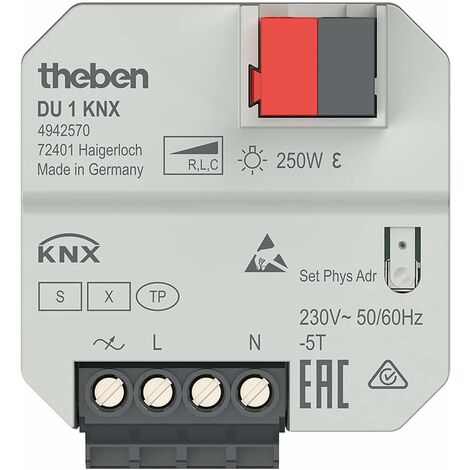 Theben DU 1 KNX - UP-Universal-Dimmaktor,1 Kanal,für dimmbare Energiesparlampen