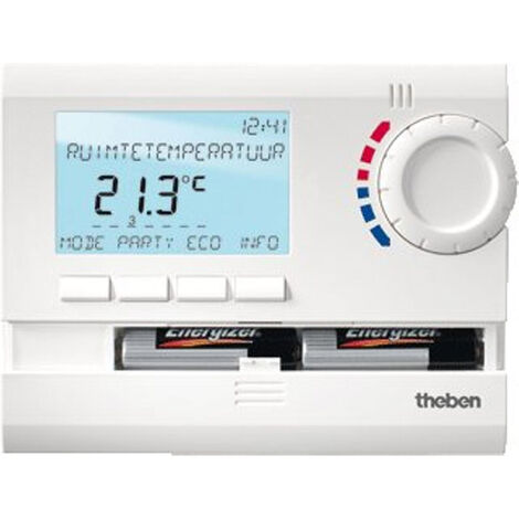 Theben horloge spatiale thermostat h2.1xb14xd9.5cm blanc - Blanc