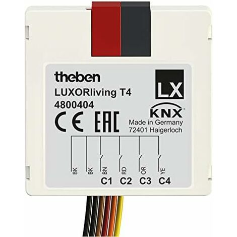 Theben Smart Home-System LUXORliving T4 4 Kanäle Bussystem-Binäreingang