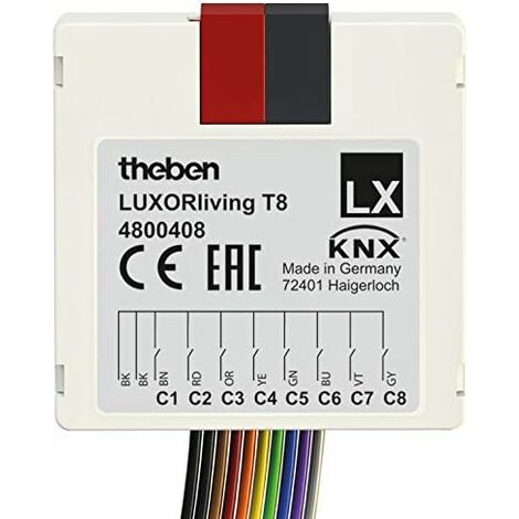Theben Smart Home-System LUXORliving T8 8 Kanäle Bussystem-Binäreingang