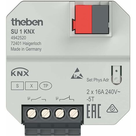 Theben SU 1 KNX - UP-Schaltaktor, 1 Kanal, Aktor, Unterputzmontage