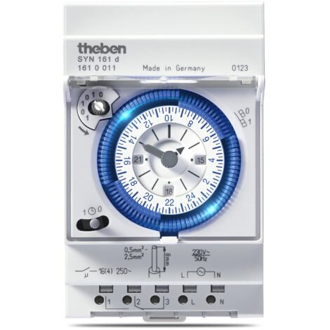 Theben SYN 161 D orologio programmabile blu grigio
