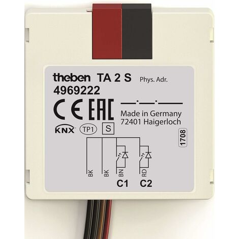 Theben TA 2 S KNX - w2-fach Tasterschnittstelle mit 4-poligem Kabelanschluss