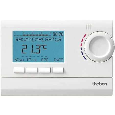 Theben Thermostat d'ambiance numérique RAMSES 812 Top 2 a horloge programmable