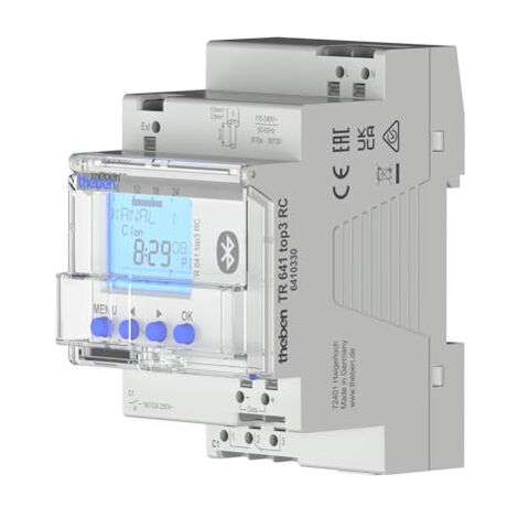 THEBEN TR 641 TOP3 RC BLE MINUTERIE ANNUELLE NUMÉRIQUE AVEC 1 CANAL ET FONCTION ASTRONOMIQUE, BLUETOOTH/APPLICATION, INTERRUPTEU