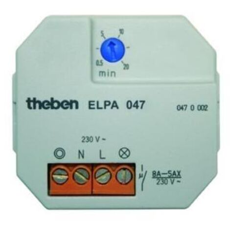 THEBEN Treppenlichtzeitschalter UP elektr 1TE 230VAC 3-/4-Leiter-Schaltung nachschaltb ELPA047