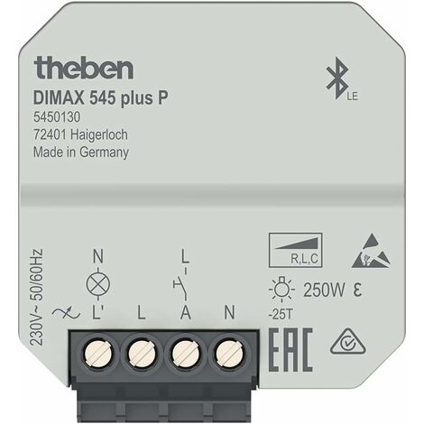 Theben UP-Universaldimmer APPbedienung,Zeitfk. DIMAX 545 plus P