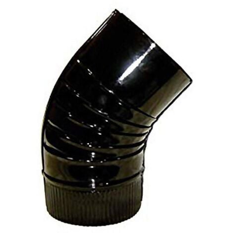 THECA codo 45g estufa 110mm vitrificado , Codo esmalte vitrificado brillo45 gradosDiámetro 110mmGrueso 0,6mmPara estufas y chimeneas.