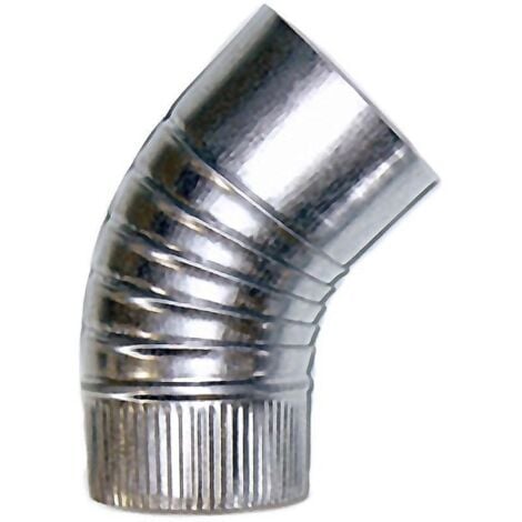 THECA codo 45g estufa galvan. 110mm. , Codo de estufa galvanizado 0,5mmAngulo 45ºAncho 110mm.