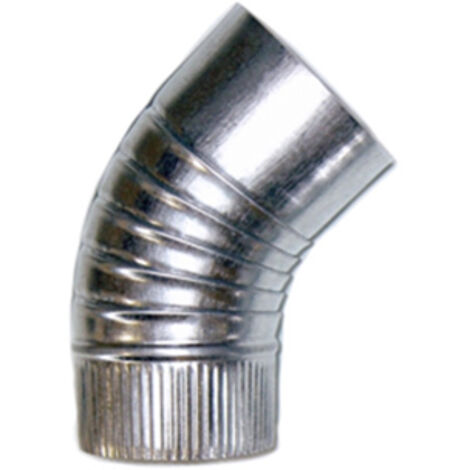 THECA codo 45g estufa galvan. 150mm. , Codo de estufa galvanizado 0,5mmAngulo 45ºAncho 150mm.